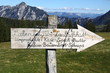 hütten wegweiser