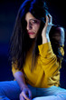 Foto: Sad desperate woman hit by husband crying Sad desperate woman hit by husband crying