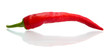 Red hot chili pepper, isolated on white