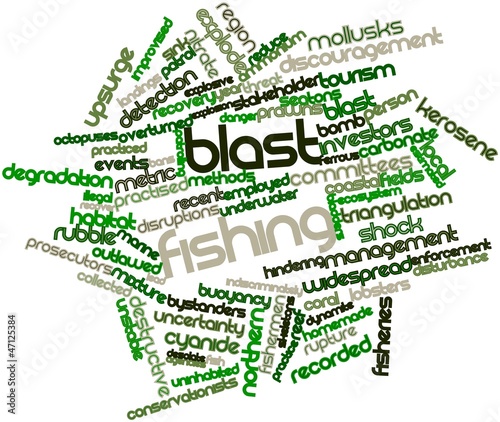 Illustration: Word cloud for Blast fishing Word cloud for Blast fishing