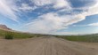 Driving to a city in Mongolia