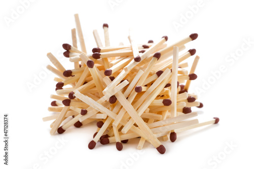 Photo: a pile of match sticks a pile of match sticks
