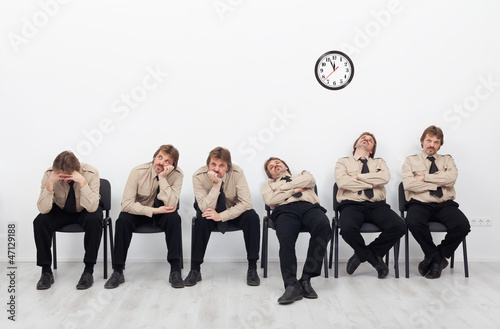 Photo: Bored people waiting Bored people waiting