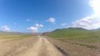 Timelapse driving across the desert