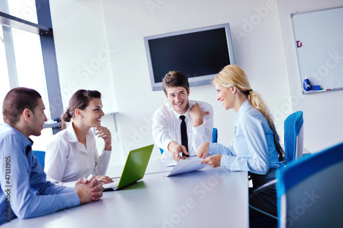 Photo: business people in a meeting at office business people in a meeting at office