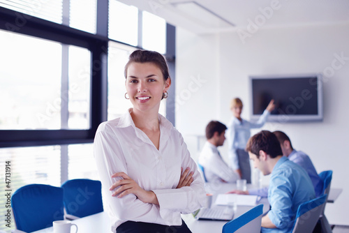 Photo: business people in a meeting at office business people in a meeting at office