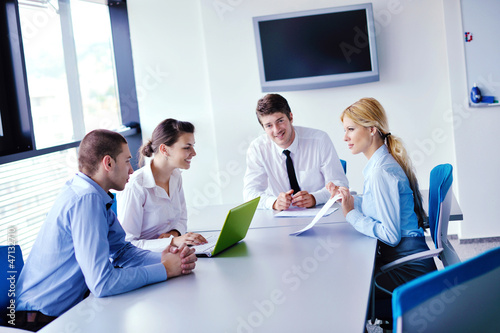 Photo: business people in a meeting at office business people in a meeting at office