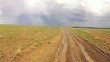 desert driving on a muddy road
