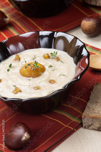 Photo: Chestnut Kohlrabi Soup Chestnut Kohlrabi Soup