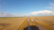 desert driving on a muddy road