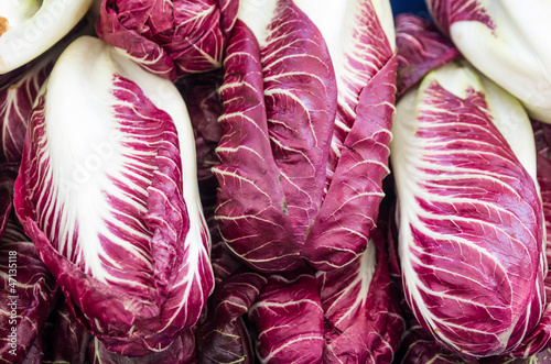Photo: Radicchio on display at the market Radicchio on display at the market