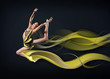 Photo: Young woman in gymnast suit posing Young woman in gymnast suit posing