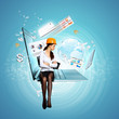 Modern technology illustration