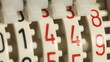 Numbers in vintage counter