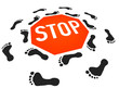 ...sich im Kreis drehen - STOP