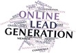 Word cloud for Online lead generation