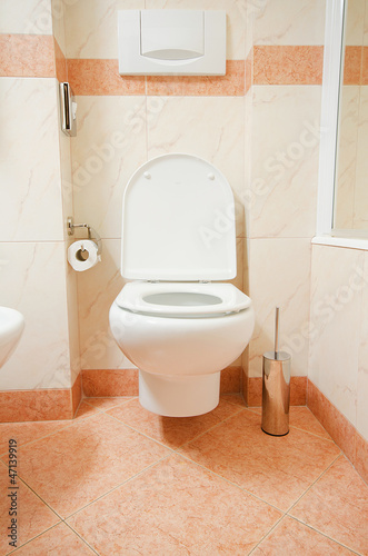 Photo: Toilet in the modern bathroom Toilet in the modern bathroom