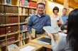 Queue at the library
