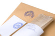 paper envelope stamped "Top Secret",concept on classified materi