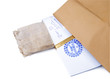 paper envelope stamped "Top Secret",concept on classified materi