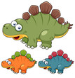 illustration of Cartoon dinosaur