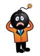 Stressed Businessman Bomb