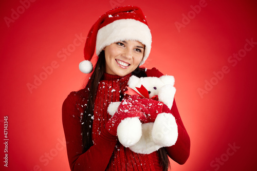 Photo: Female with toy Female with toy