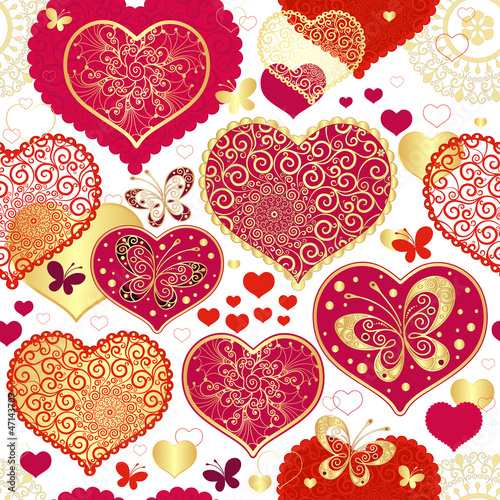 Vector: Seamless valentine pattern Seamless valentine pattern