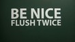 Flush Toilet Sign
