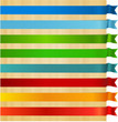 Set of colorful ribbons