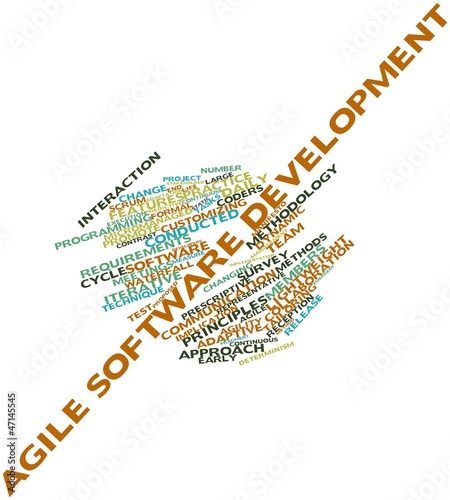 Illustration: Word cloud for Agile software development Word cloud for Agile software development