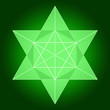 Merkaba aus Licht - Grün