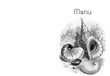 MENU Ornament - Shells - Sea-food restaurant