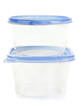 Plastic container for food