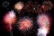 Fireworks bursting