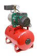 Automatic water pump on white background