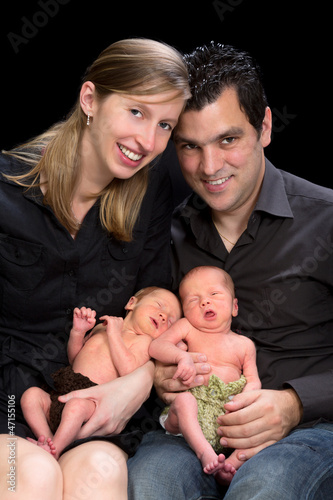 Photo: Portrait with twins Portrait with twins