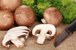 Geschnittene Champignons