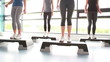 Women doing aerobics