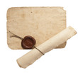 old paper with a wax seal