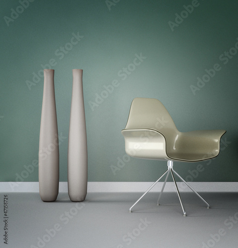 Illustration: Design Chair in a modern room | Design Interior Architecture Design Chair in a modern room | Design Interior Architecture