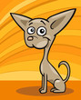 chihuahua dog cartoon illustration