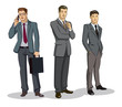 Vector: Businessman group standing Businessman group standing