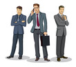 Vector: Businessman group standing Businessman group standing