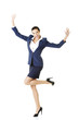 Young happy businesswoman