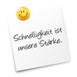 Zettel Schnelligkeit Stärke