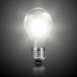 Light bulb illuminated