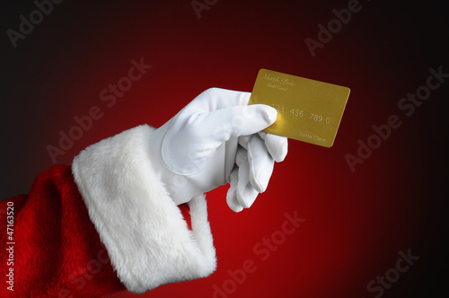Photo: Santa With Gold Credit Card Santa With Gold Credit Card