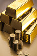 Gold bars! Money and financial