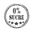 Logo 0% sucre. Sans sucre.